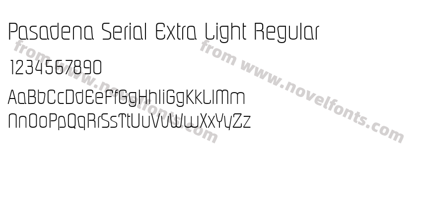 Pasadena Serial Extra Light RegularPreview