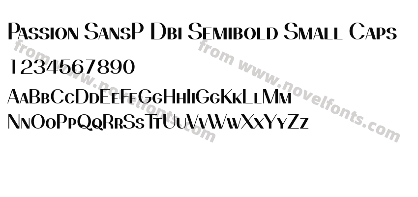 Passion SansP Dbi Semibold Small CapsPreview