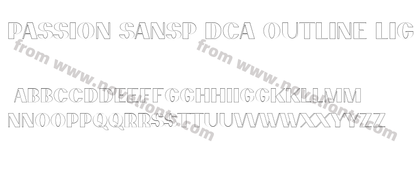 Passion SansP Dca Outline LightPreview