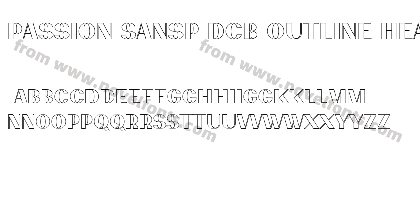 Passion SansP Dcb Outline HeavyPreview