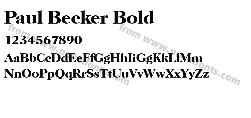 Paul Becker BoldPreview