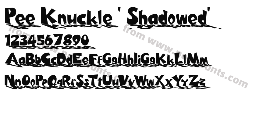 Pee Knuckle ' Shadowed'Preview