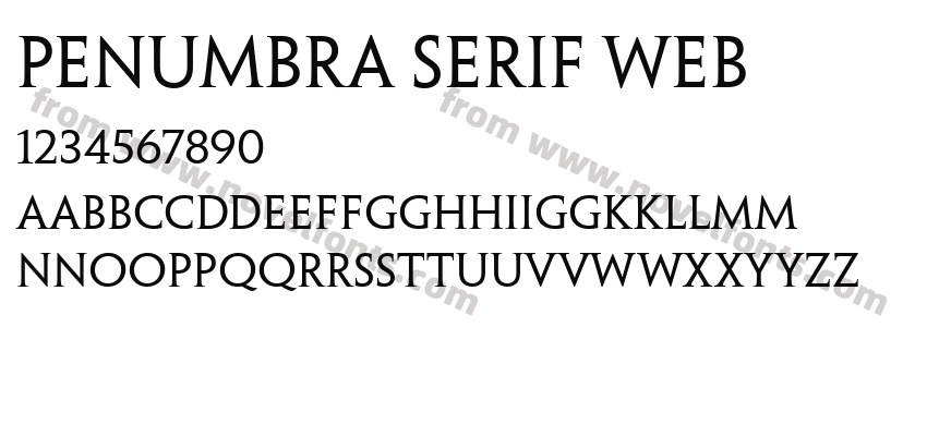 Penumbra Serif WebPreview