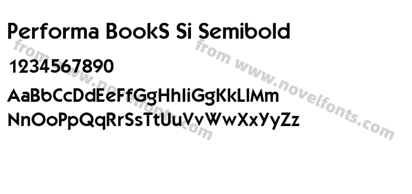 Performa BookS Si SemiboldPreview