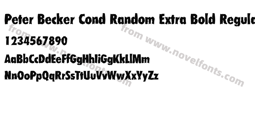 Peter Becker Cond Random Extra Bold RegularPreview