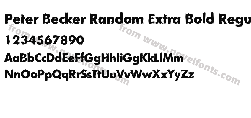 Peter Becker Random Extra Bold RegularPreview