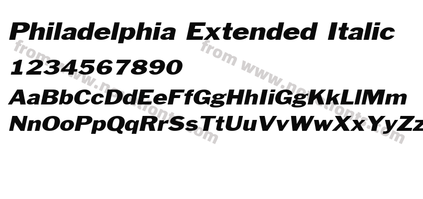 Philadelphia Extended ItalicPreview