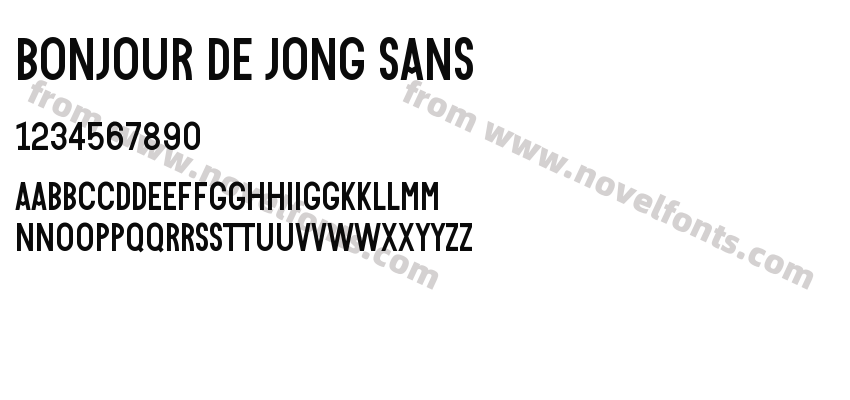 Bonjour De Jong SansPreview