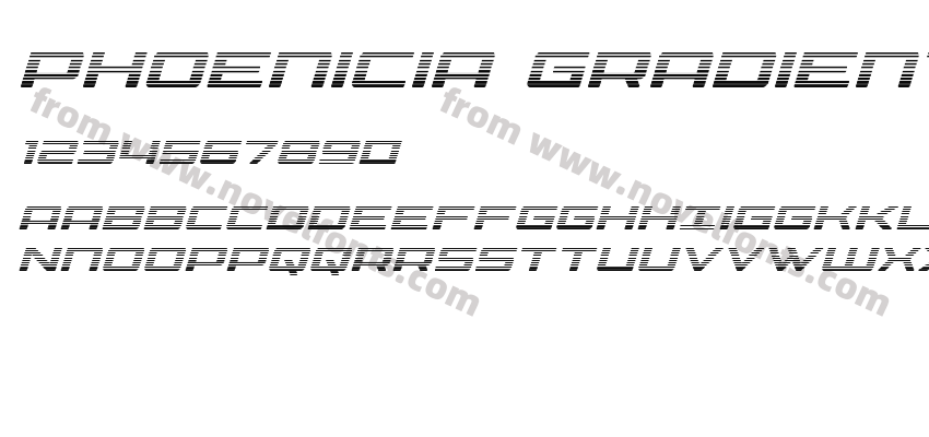 Phoenicia Gradient ItalicPreview