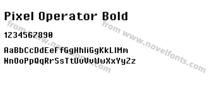 Pixel Operator BoldPreview