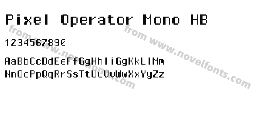 Pixel Operator Mono HBPreview