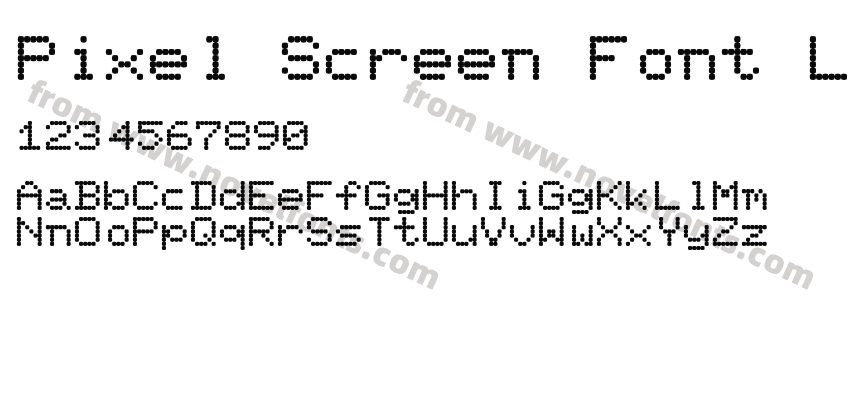 Pixel Screen Font LightPreview