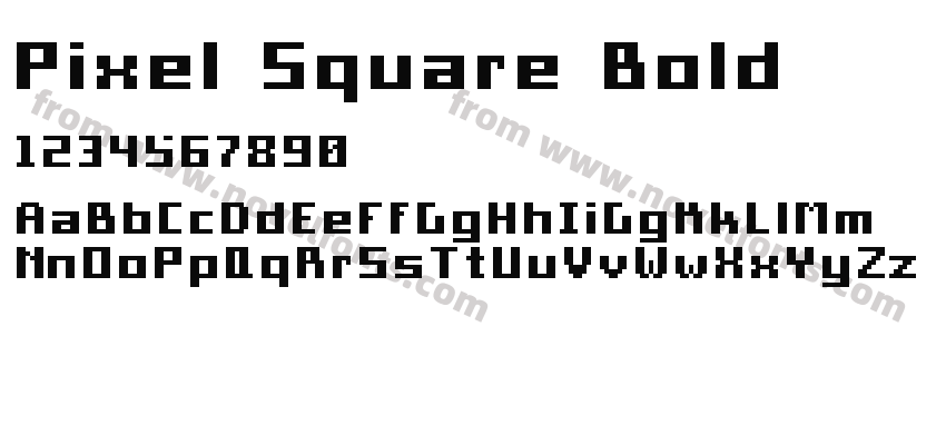 Pixel Square BoldPreview