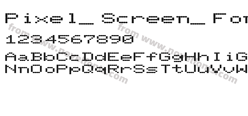 Pixel_ Screen_ Font Light ExPreview