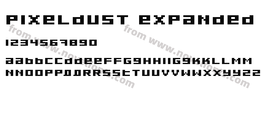 Pixeldust Expanded BoldPreview