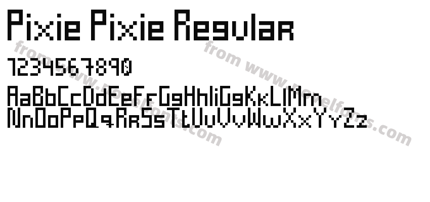 Pixie Pixie RegularPreview