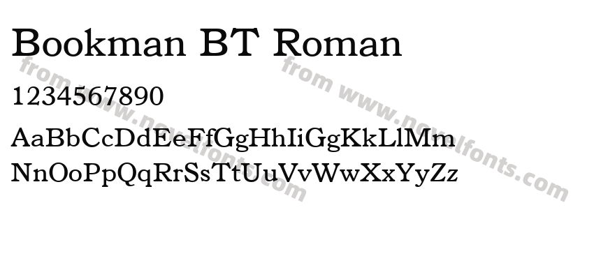 Bookman BT RomanPreview