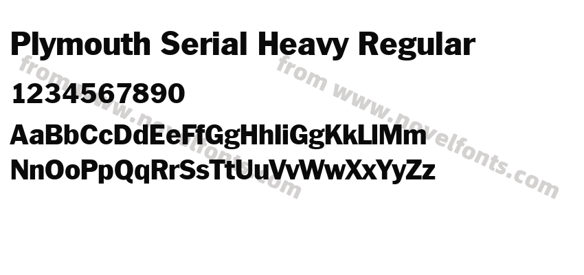 Plymouth Serial Heavy RegularPreview