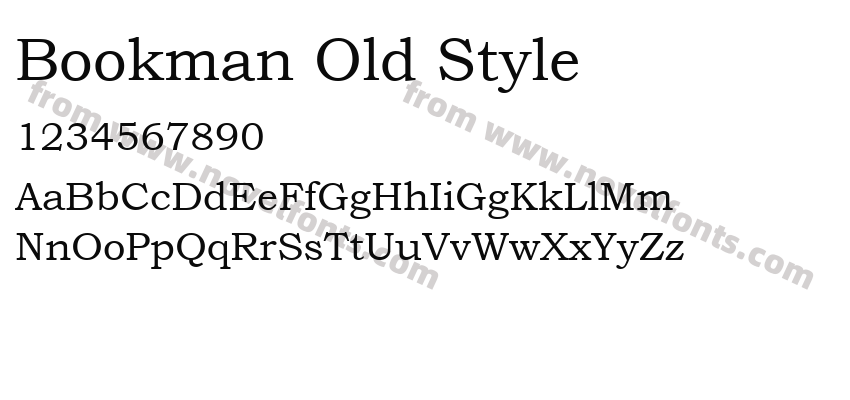 Bookman Old StylePreview