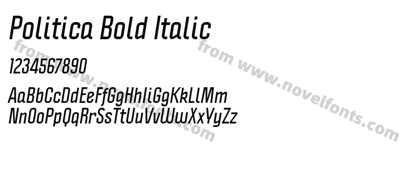 Politica Bold ItalicPreview