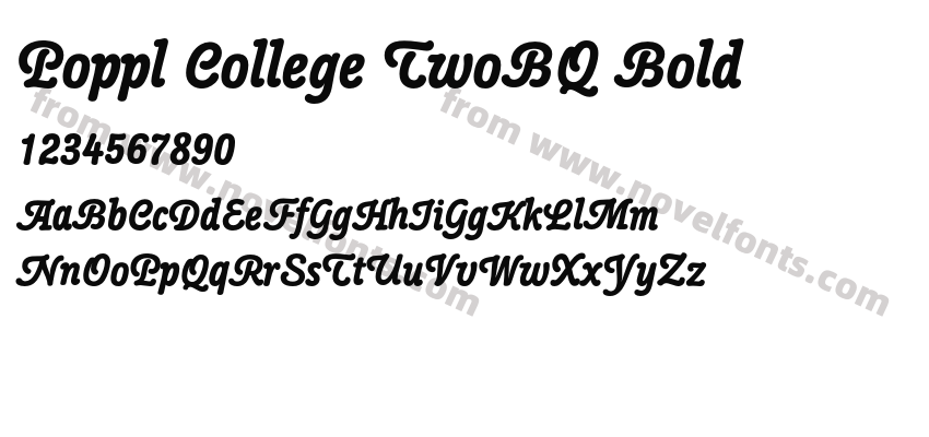 Poppl College TwoBQ BoldPreview