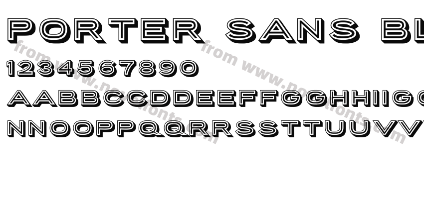 Porter Sans Block RegularPreview