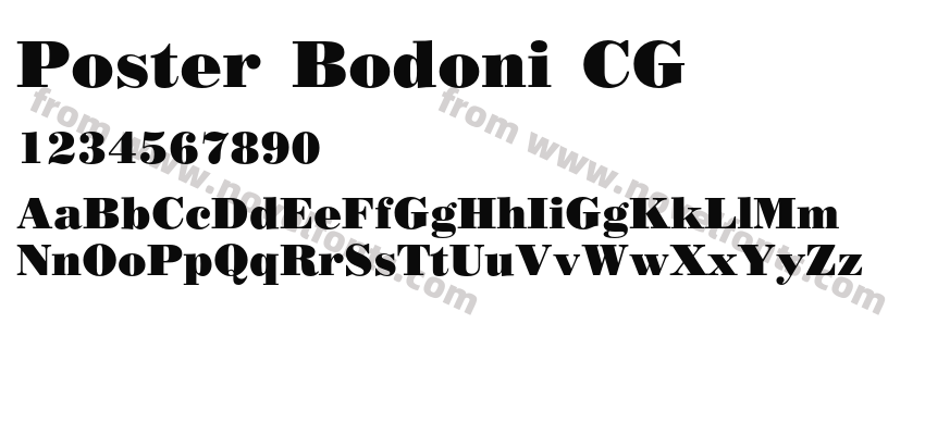 Poster Bodoni CGPreview