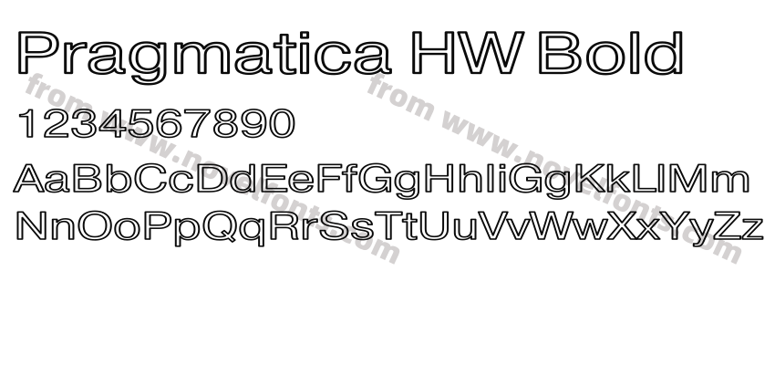 Pragmatica HW BoldPreview