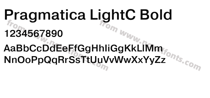 Pragmatica LightC BoldPreview