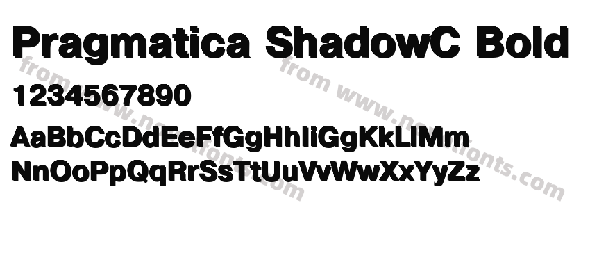 Pragmatica ShadowC BoldPreview