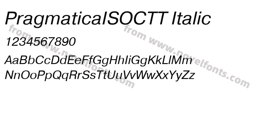 PragmaticaISOCTT ItalicPreview