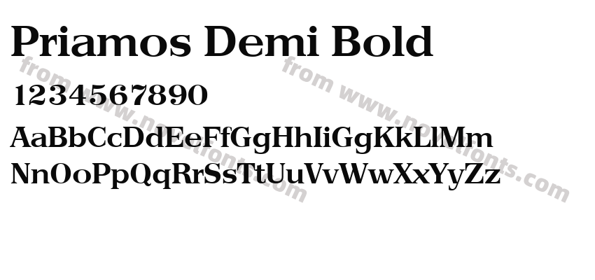 Priamos Demi BoldPreview