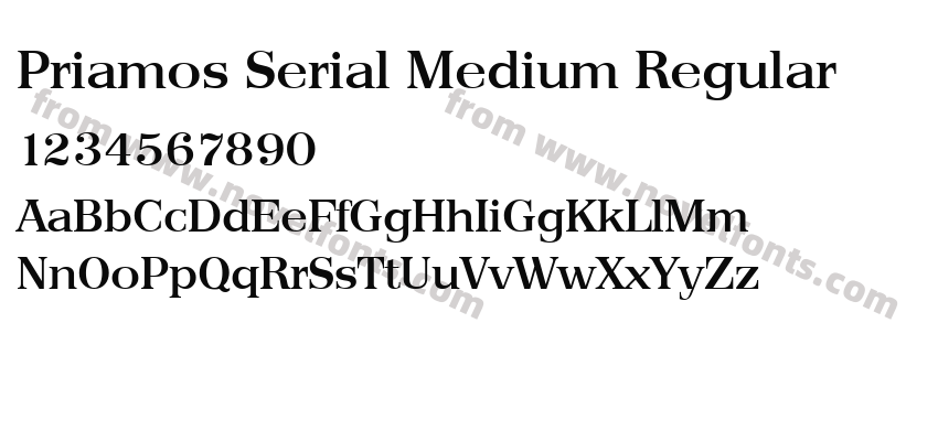 Priamos Serial Medium RegularPreview