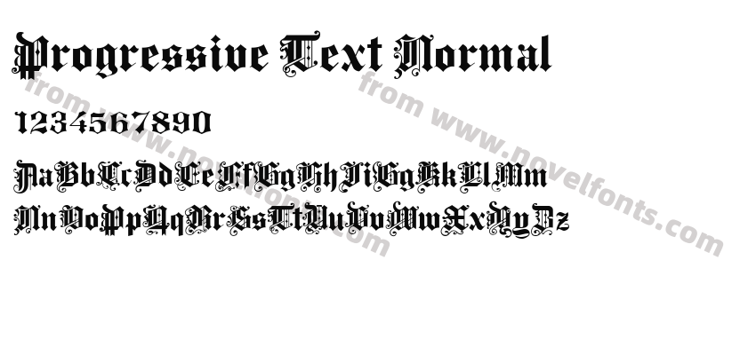 Progressive Text NormalPreview