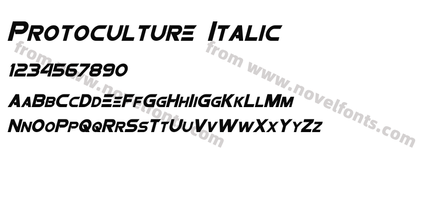 Protoculture ItalicPreview