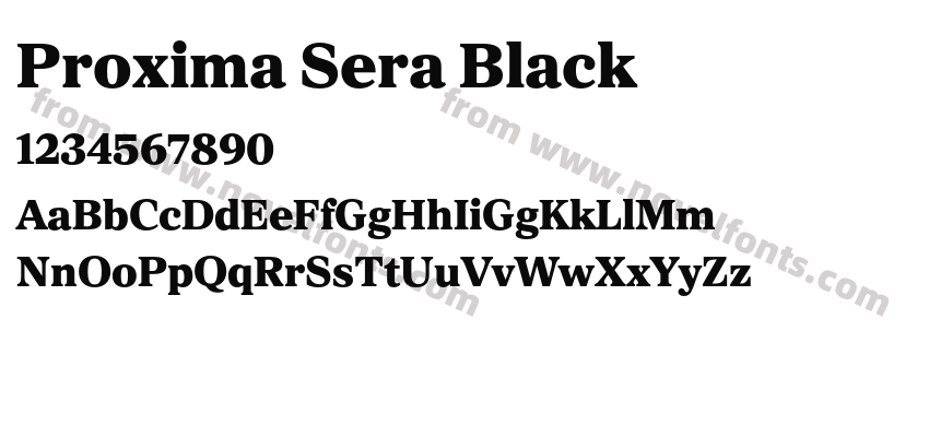 Proxima Sera BlackPreview