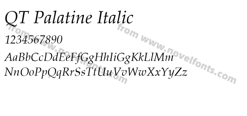 QTPalatine ItalicPreview