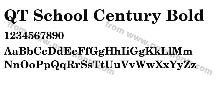 QTSchoolCentury BoldPreview