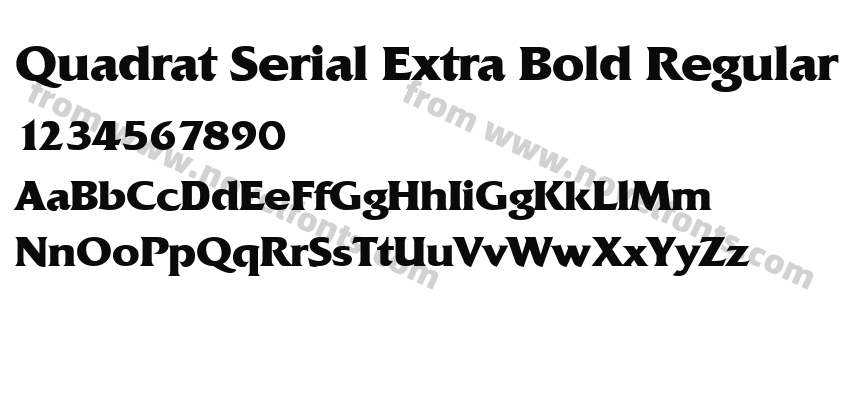 Quadrat Serial Extra Bold RegularPreview