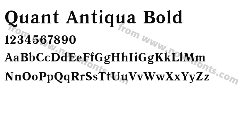 Quant Antiqua BoldPreview