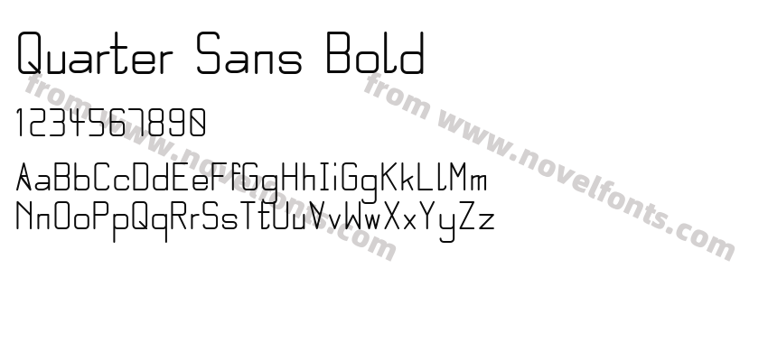 Quarter Sans BoldPreview