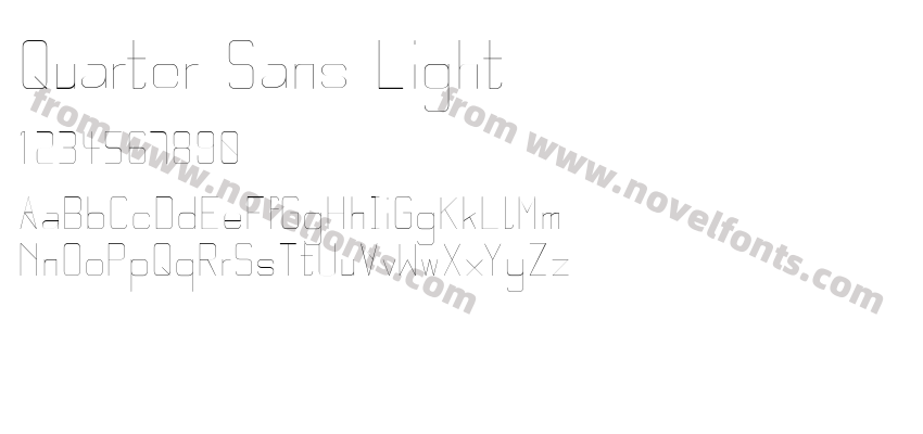 Quarter Sans LightPreview