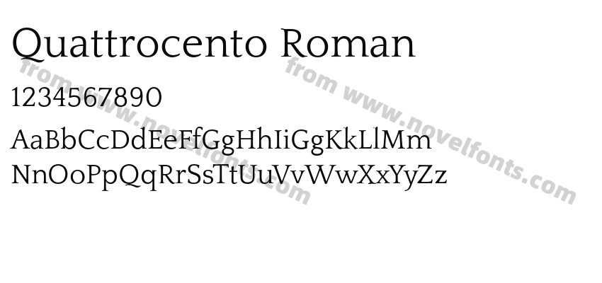 Quattrocento RomanPreview