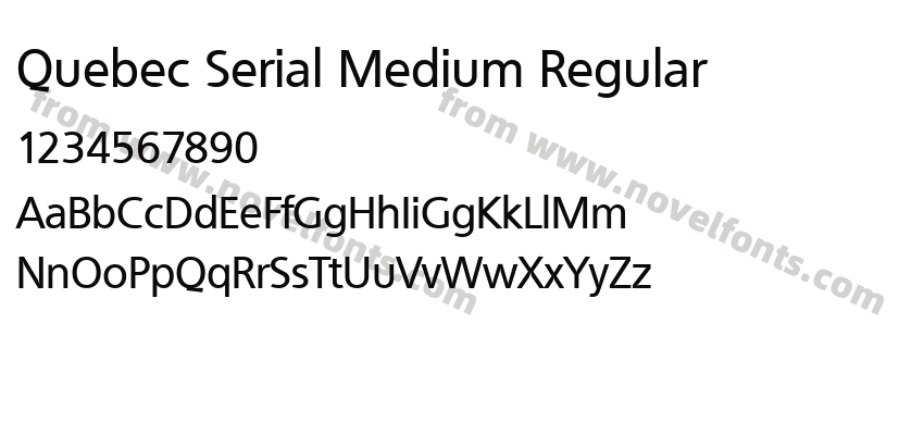 Quebec Serial Medium RegularPreview