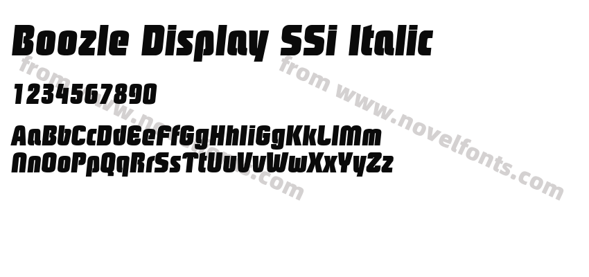 Boozle Display SSi ItalicPreview