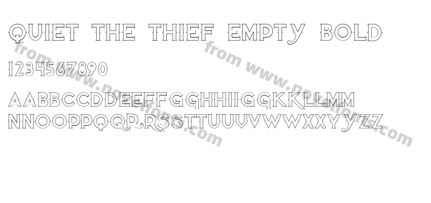 Quiet the Thief Empty BoldPreview