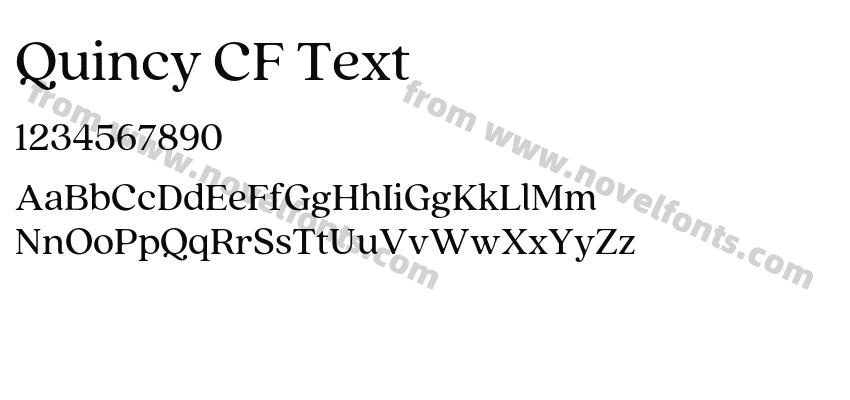 Quincy CF TextPreview