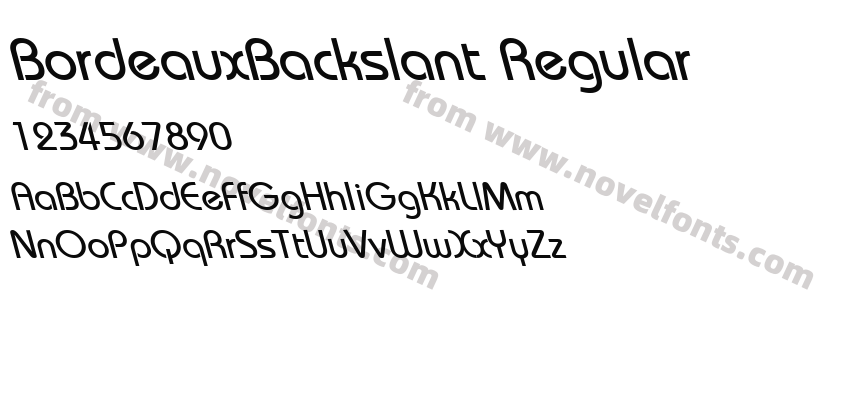 BordeauxBackslant RegularPreview