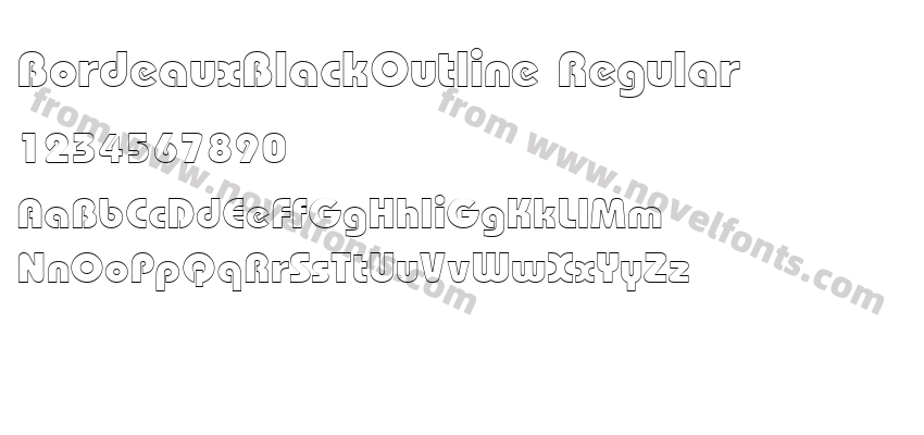 BordeauxBlackOutline RegularPreview