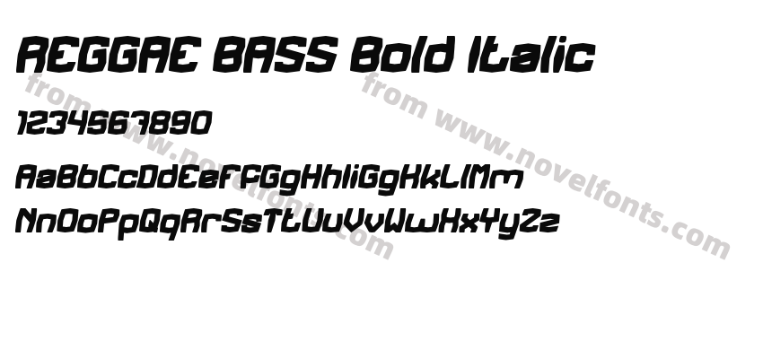 REGGAE BASS Bold ItalicPreview